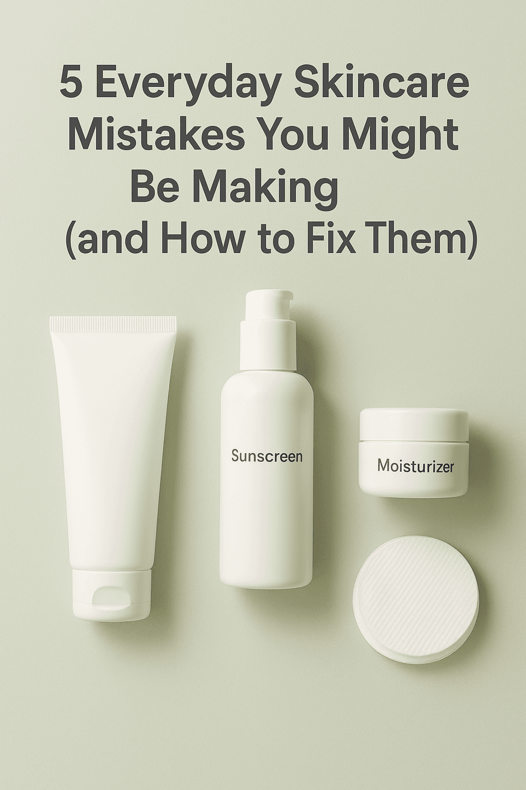 5 Everyday Skincare Mistakes You Might Be Making (and How to Fix Them)