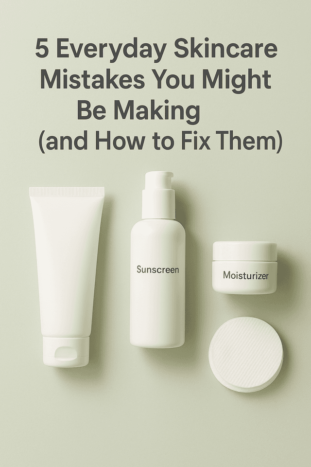 5 Everyday Skincare Mistakes You Might Be Making (and How to Fix Them)