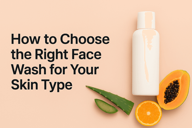 How to Choose the Right Face Wash for Your Skin Type 